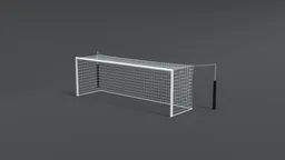 3D cartoon-style football goalpost model for Blender visualization, suitable for CG animation and extreme category design.