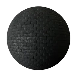 Seamless PBR roofing tiles texture for 3D modeling and rendering in Blender, showing clean square slates.