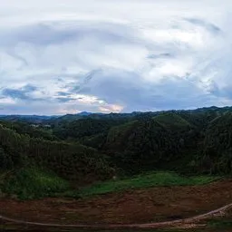 HDRI of Hills on an Overcast Day