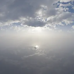 Hazy Sunny Sky Clouds