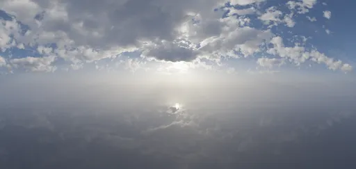 Hazy Sunny Sky Clouds