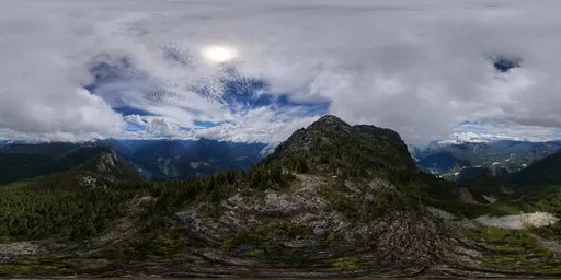 Dramatic Sky Clouds Mountain