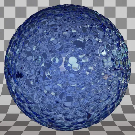 Bumpy glass procedural material