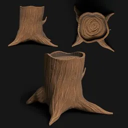 Stylized tree stump