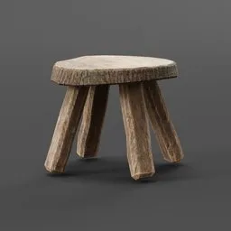 "Enhance your medieval scenes with the Stump Chair 3D model from BlenderKit. Designed by Kazimir Malevich, this realistic yet untextured chair is perfect for video game assets and in-game 3D modeling. Make your scenes standout with this top choice for decorating any medieval setting."