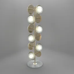 "Minimalist Floor Lamp Coco Republic Patras Alabaster 3D model for Blender 3D. Trending on ArtStation with solidworks design and modern gallery furniture style. Perfect for outdoor lighting and indoor ambiance."