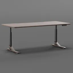 Electric desk Chestnut