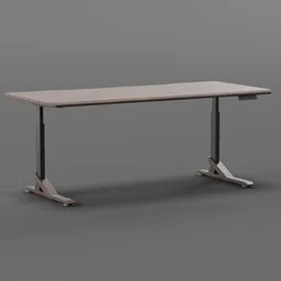 Electric desk Chestnut