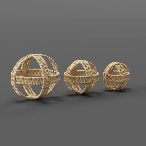 3 Piece Metal Sculpture Set