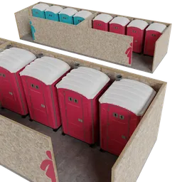 Public chemical toilet