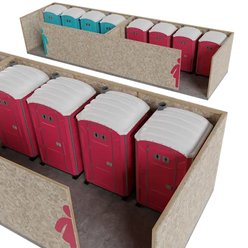 Public chemical toilet