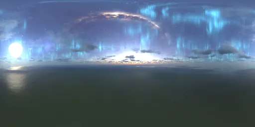 Aurora Dark Night Clouds