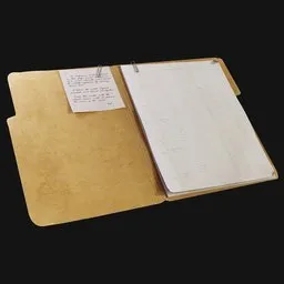 Manilla Folder with Business Documents