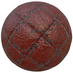 High-resolution PBR texture for 3D modeling, featuring red meat with realistic char marks suitable for Blender and other software.