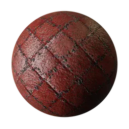 High-resolution PBR texture for 3D modeling, featuring red meat with realistic char marks suitable for Blender and other software.