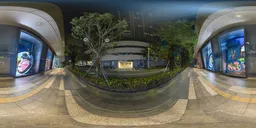 Next to the night shop