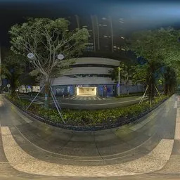 Next to the night shop