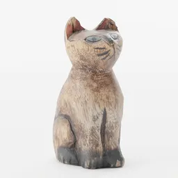 Wooden Cat Photoscan