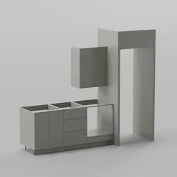 Modular Kitchen Cabinet Set