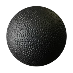 Decorative black plaster tiles