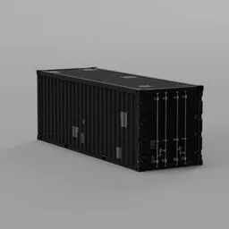 Black Squared Container