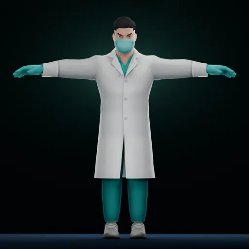 Male Dentist Doctor Character