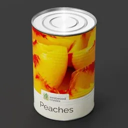 Tin Can Chopped Peaches