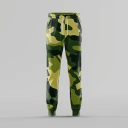 Classic Camo Print Joggers