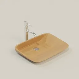 Modern Wooden Wash Bin