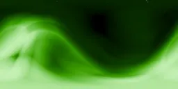 Green Nebula in Dark Space