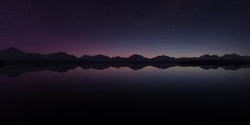 Night Twilight Sky Lake