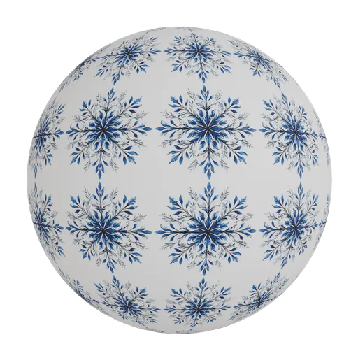 Watercolor floral snowflake wallpaper