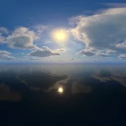 Daytime Sun and Clouds HDRI
