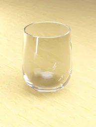Realistic glassware 3D render, transparent IKEA wine glass, Blender-created, kitchenware digital model.