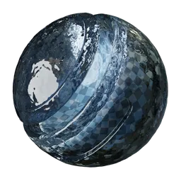 High-quality PBR Simple Ice material for Blender 3D with a procedural one-node setup for easy adjustments and seamless texturing.