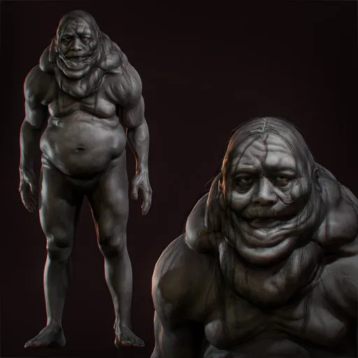 Murgoth Humanoid Monster Rigged Game Ready