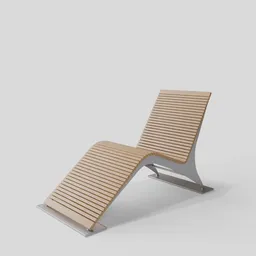 Realistic 3D model of a Maglin 720 styled lounger, designed for Blender rendering and visualization.