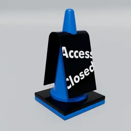 Event Access Cone Sign