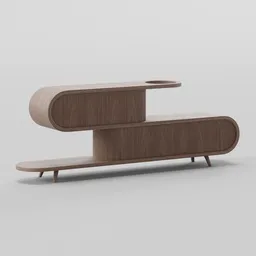 Elegant Curve Console Table