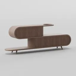 Elegant Curve Console Table