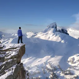 Snow Mountain Landscape Parallax