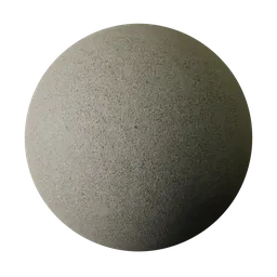 High-resolution granular concrete PBR texture for 3D rendering in Blender and other 3D applications.