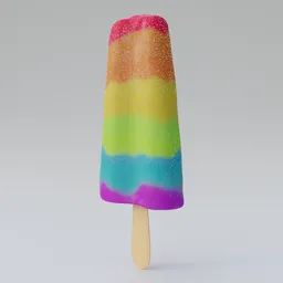 Rainbow Popsicle