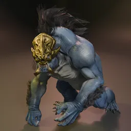 IronJaw-Rigged-Lowpoly