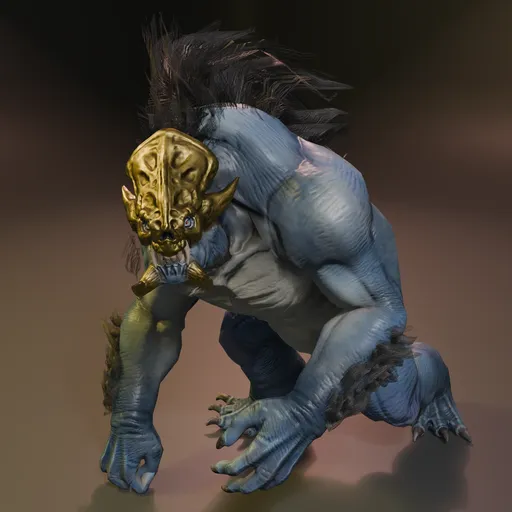 IronJaw-Rigged-Lowpoly