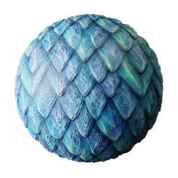 Cyan Lavender Frost Scales