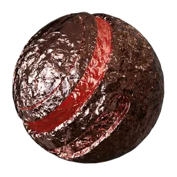 Red Foil Metal