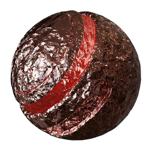 Red Foil Metal