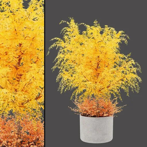 Warm Foliage Bench