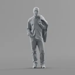 Lowpoly Male Standing
